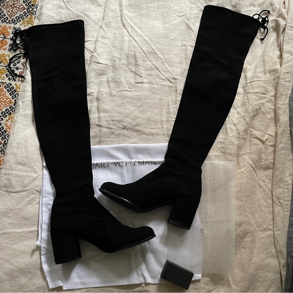 Stuart Weitzman Tieland Boot Black Size 10 - Picture 15 of 15